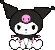 KuromiSit emote for Discord
