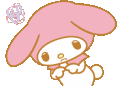 MyMelodyAshamed emote for Discord