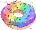 RainbowDonut emote for Discord