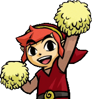 LinkCheerleaderRed emote for Discord