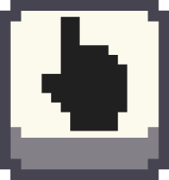 pixel_hand_point_up_right emote for Discord