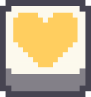pixel_heart_yellow emote for Discord