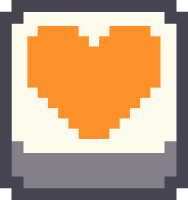 pixel_heart_orange emote for Discord