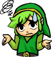 LinkShrugGreen emote for Discord