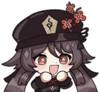 Hutao_excited emote for Discord