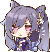 Keqing_stop emote for Discord