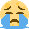 CryingYELLOWMoon emote for Discord