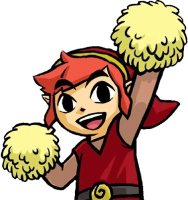 LinkCheerleaderRed emote for Discord