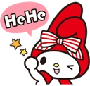 MyMelodyHeHe emote for Discord