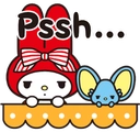 MyMelodyGrumpy emote for Discord