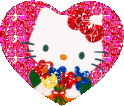 HelloKittySparkleHeart emote for Discord