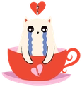 SadCatTea emote for Discord