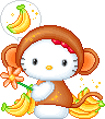 HelloKittyMonkey emote for Discord