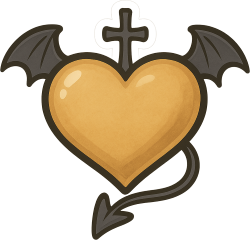 Goldgothheart emote for Discord