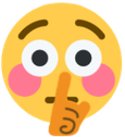 shushing_flushed emote for Discord