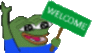 PepeWelcome emote for Discord