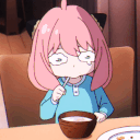 anya_sad_eating emote for Discord
