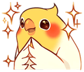 birbshininghappily emote for Discord