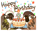 birbshappybirthday emote for Discord