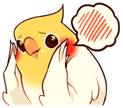 birbuncomfortable emote for Discord