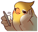 birbbored emote for Discord