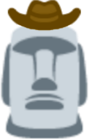 moyai_cowboy emote for Discord