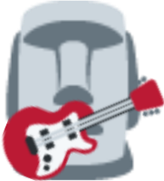 moyai_guitar emote for Discord