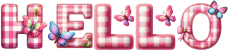 Hellobutterflytext emote for Discord