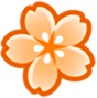 flower_orange emote for Discord