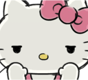 hellokitty_unimpressed emote for Discord