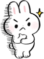 bunny_think emote for Discord