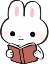 bunny_reading emote for Discord