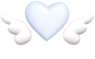 blue_heart_with_wings emote for Discord