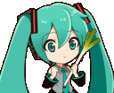 ExcitedMiku emote for Discord