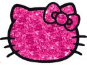 HelloKittyPinkSparkle emote for Discord