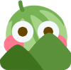 melon_peekblush emote for Discord