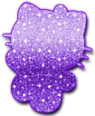 HelloKittySparklePurple emote for Discord