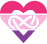 polyamheart emote for Discord