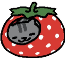 cat_strawberry emote for Discord