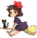 kiki_flying emote for Discord