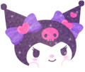 kuromi_smile emote for Discord