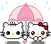 HelloKittyDDRain emote for Discord
