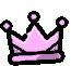 LightPinkCrown emote for Discord