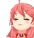 SakuraMikoHappy emote for Discord