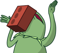 KermitBrickt emote for Discord