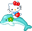 HelloKittyDolphin emote for Discord
