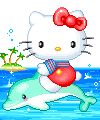 HelloKittyDolphinSad emote for Discord