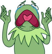 DistraughtKermit emote for Discord