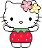HelloKittyStrawberry emote for Discord