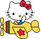 HelloKittyPlane emote for Discord
